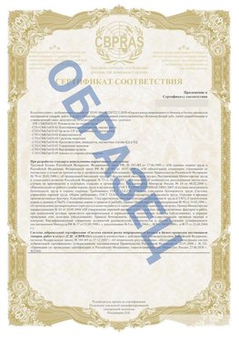 Образец Приложение к СТО 01.064.00220722.2-2020 Сочи Сертификат СТО 01.064.00220722.2-2020 
